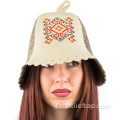 Védő orosz 100 % -ban gyapjú filc szauna kalap